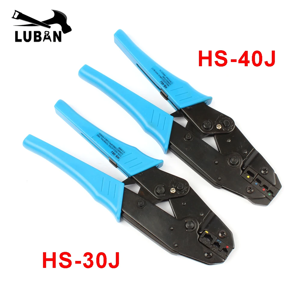 

НОВАЯ модель HS-30J HS-40J Европейский стиль, обжимной инструмент с храповым механизмом, обжимные клещи, 1-6,0 мм2, ручные инструменты