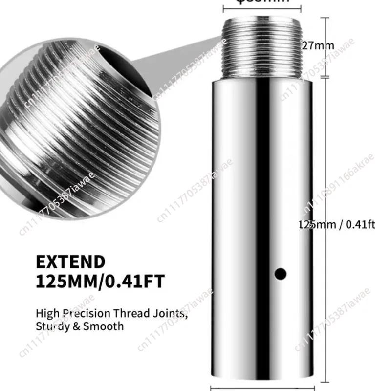 Pole Dance Pole Extension Tube Dance Studio Household Portable Rotary Fixed Silver Tube Extension Rod Accessories