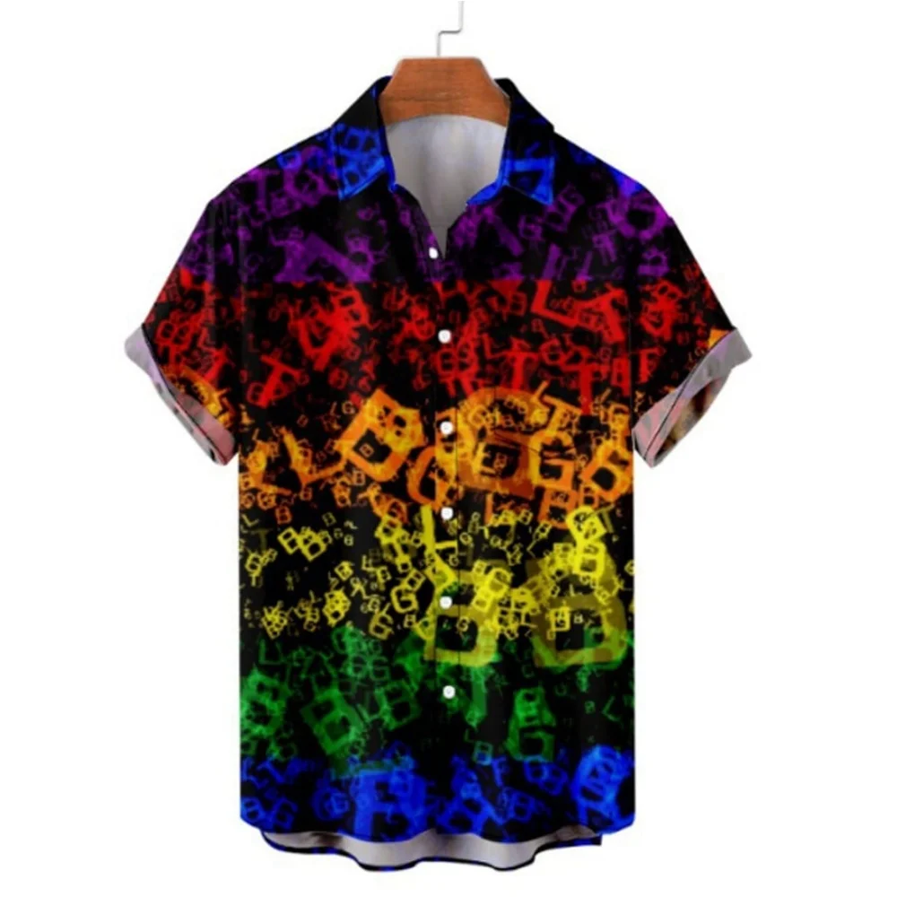 Heren Casual Shirt Hawaiiaans Shirt Heren Zomer 3d Print Casual Shirt Met Korte Mouwen Voor Heren Kleding Ademende Shirts