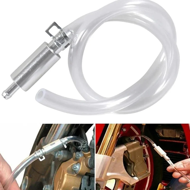 Car Clutch Brake Bleeder Hose Motorcycle Brake One Way Valve Tube Bleeding Oil Tool Replacement Adapter Kit Auto Accessories