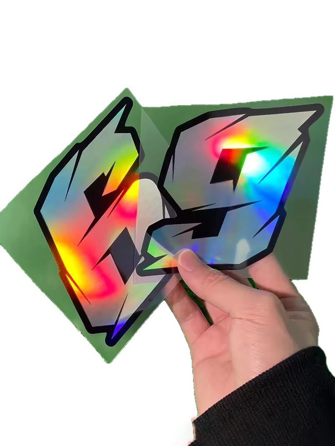 1 Piece Cool Laser Effect 0-9 Number Motorcycle Stickers, Waterproof and Durable Material, Body Scratch Protection Decals