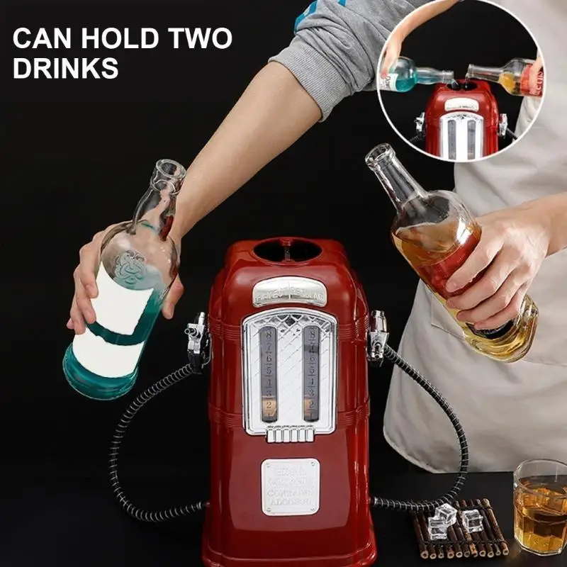 

652F Large Capacity Double Guns Whiskeys Distributor Innovative Double Pistols Drink Pourer for Vintage Themed Bar and Event