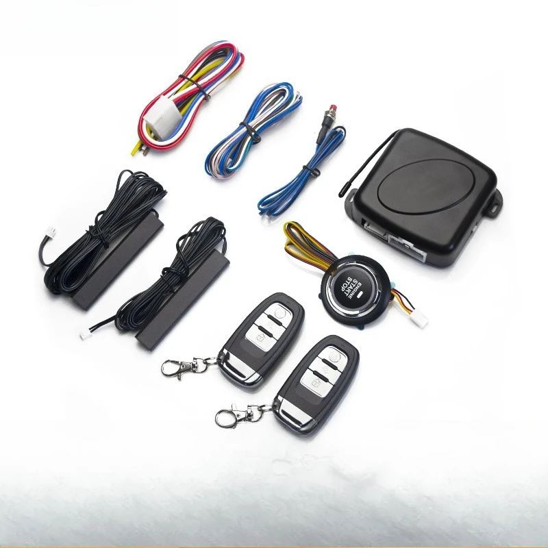 

12V car one-click start keyless entry PKE remote control one-way anti-theft device