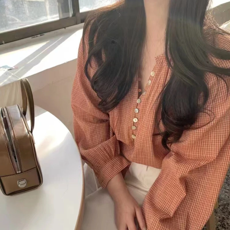 

Embroidery Floral Shirts & Blouses Sweet 2025 Woman Blusas Loose Camisas Long Sleeve Ropa Mujer Spring Autumn New Tops