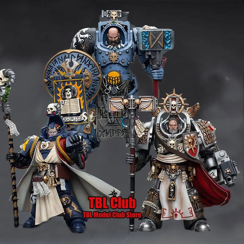 Original JOYTOY Warhammer 40k 1/18 Full Set Soldier Blood Angels Space Wolves Ultramarines 12.5cm-14cm Action Figure Doll