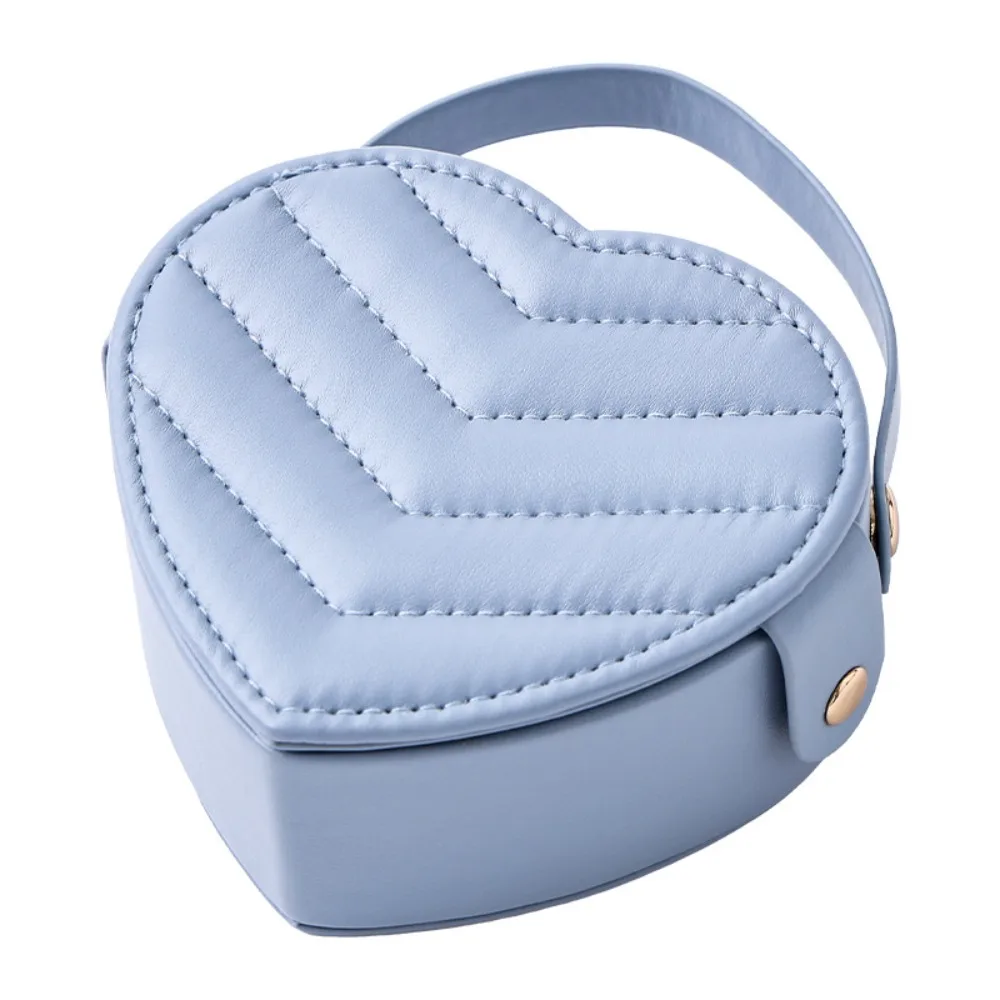 

Portable Jewelry Storage Box Ring Display Heart-shaped Jewelry Organizer Storage Box Earring Holder Valentine Gift Packaging Box