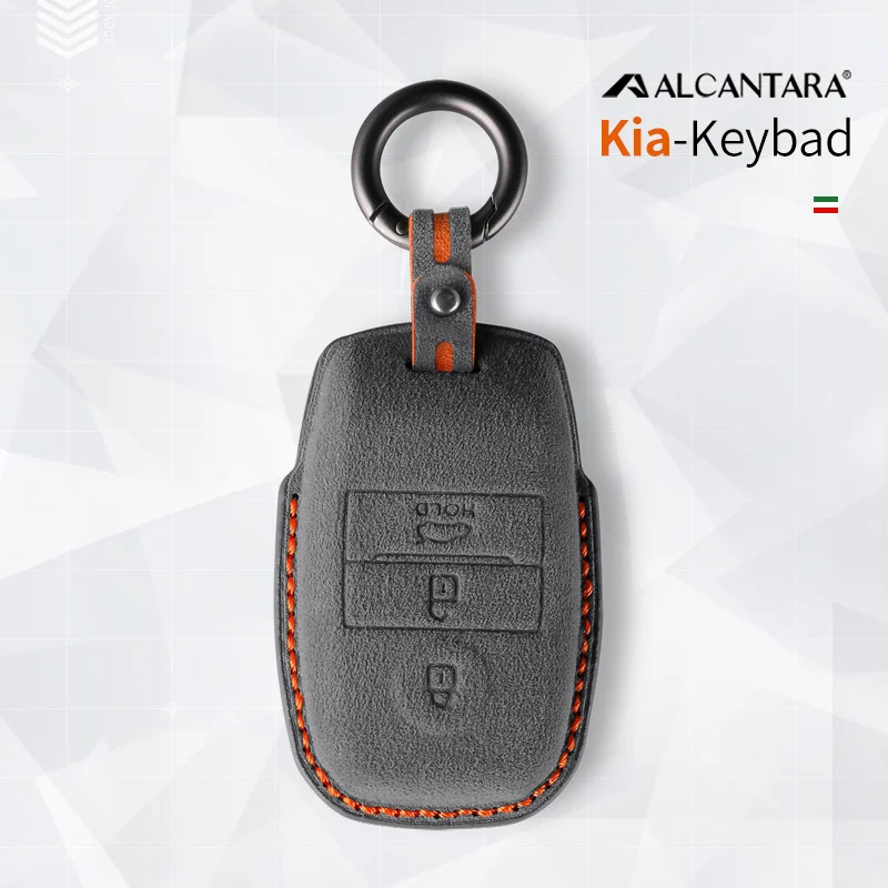 

Alcantara Car Key Case Cover Holder Key Shell Buckle For Kia Sorento SportageR K3 K4 K5 KX3 KX5 KX7 KX1 Accessories