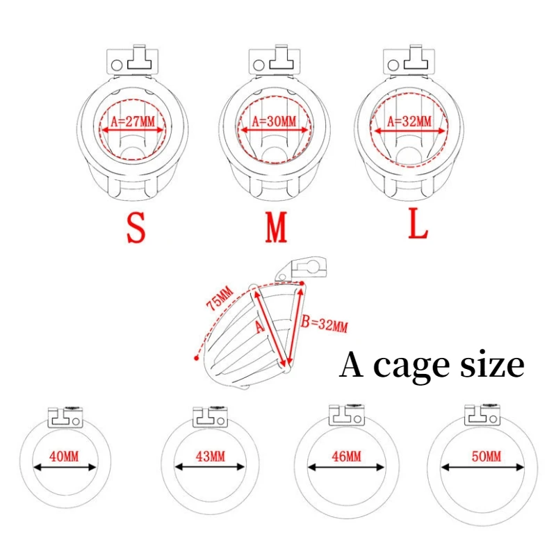 2023 New Male Breathable Chastity Cage Device Lust Control Anti Cheating Penis Lock Cock Cage with 4 Size Rings Male Sex Toys18