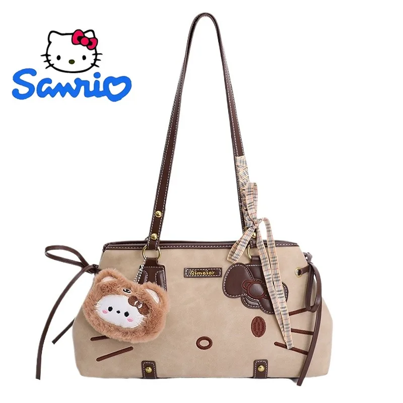 

Hello Kitty Luxury Purse Handbag for Women Cute Cartoon Trendy New Niche Popular Fashion Style Underarm Shoulder Bowling Bag