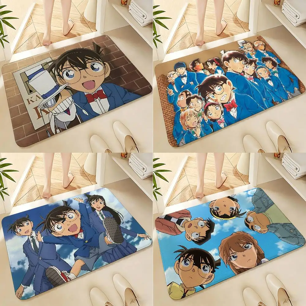 Anime D-Detective Conan Floor Mats Home Laundry Rug Carpet For Living Room Decor Lounge Area Anti-slip Foot Mat Entrance Doormat