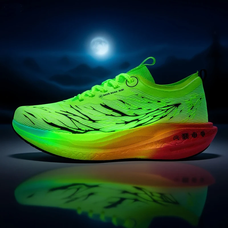 รองเท้าวิ่งลำลองสำหรับพ่อแม่ลูก สี่ฤดู ระบายอากาศได้ดี น้ำหนักเบา รองเท้ากีฬากลางแจ้ง รองเท้าผ้าใบ Moonlight Speed สำหรับผู้ชายและผู้หญิง