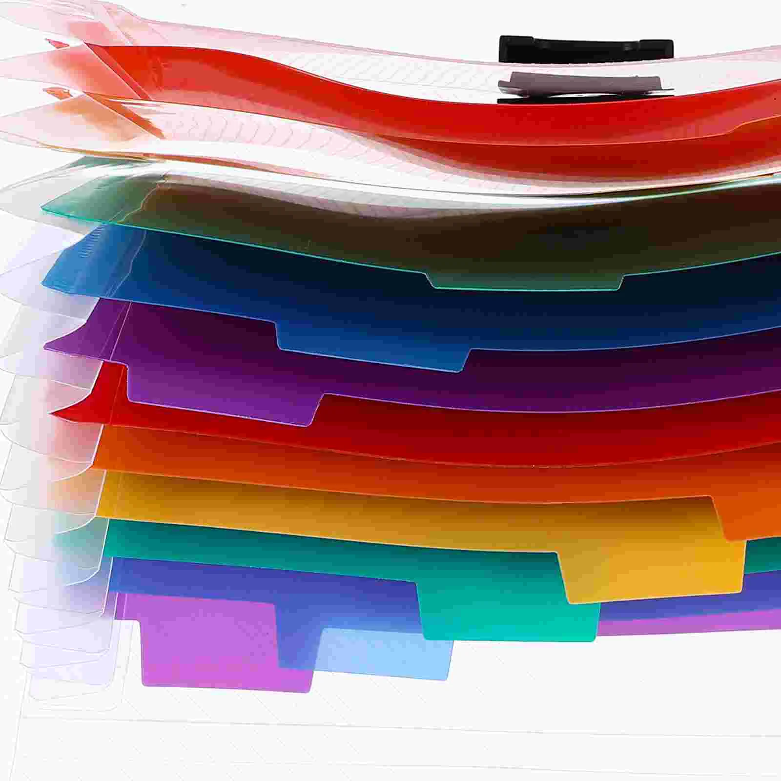 Accordion File Folder Document Organizer Plastic Receipt Multi Pocket Portable Holder