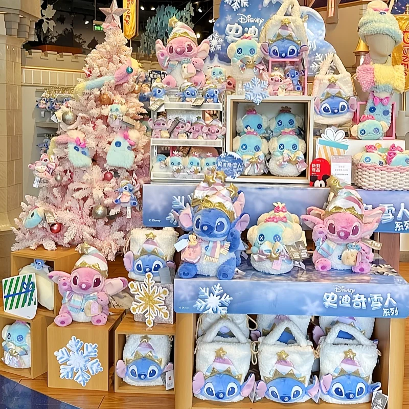 Genuíno disney ponto boneco de neve série boneca de pelúcia chaveiro saco inverno kawaii refinado e bonito chaveiros de pelúcia presente de ano novo