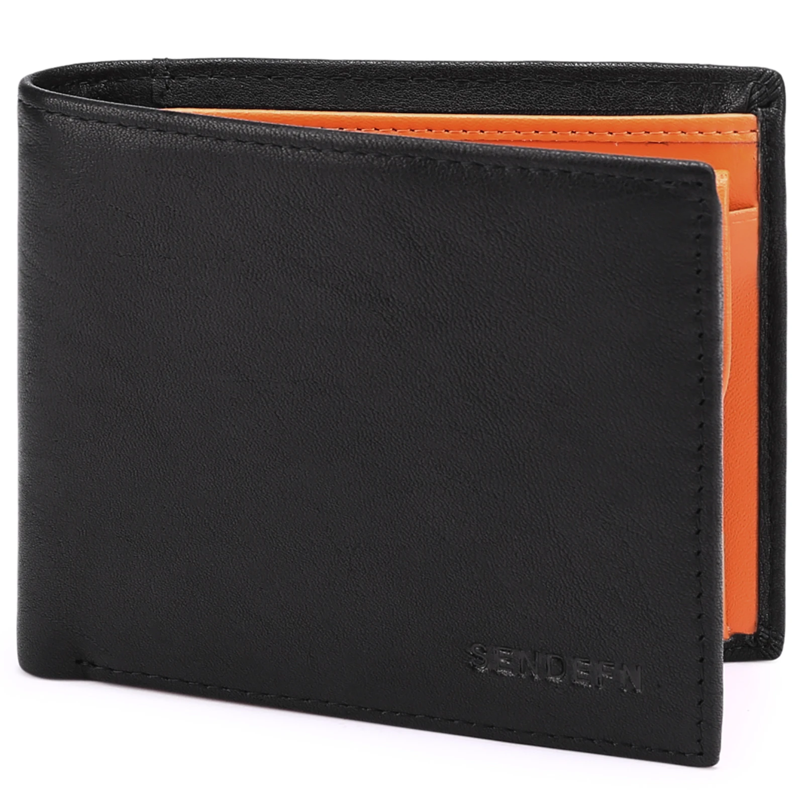 

Men New Minimalist Wallet Ultra-thin Genuine Leather Multi-slot Wallet Classic Soft Purse Coin Pocket Credit Card Holder