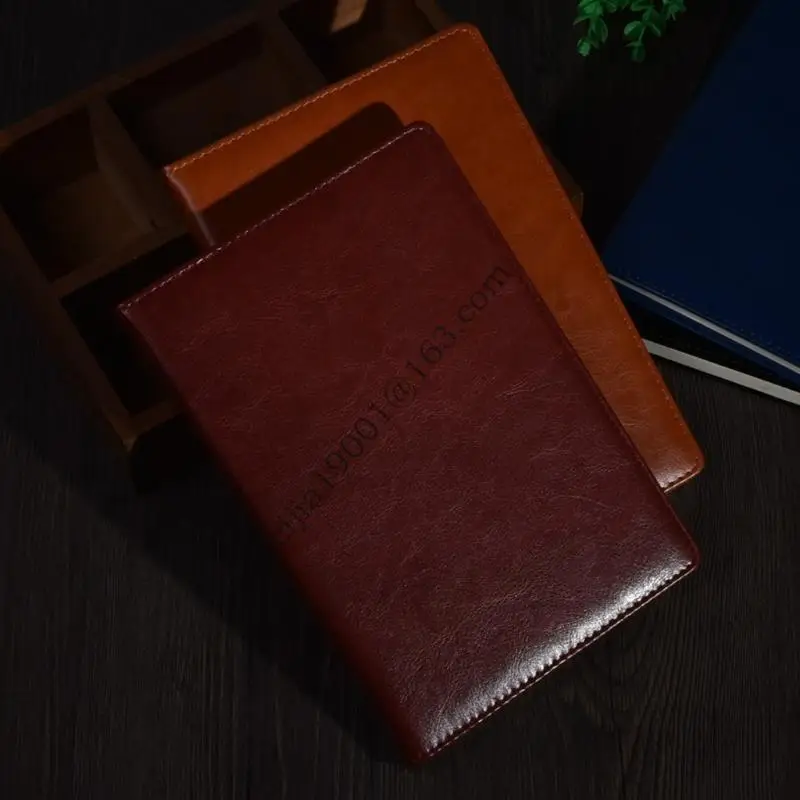 دفتر الورق المقسوم مع 200 صفحة على نطاق واسع من اليومية الجلدية المبطنة Business Business Notepads لكتابة اليومية .H05A