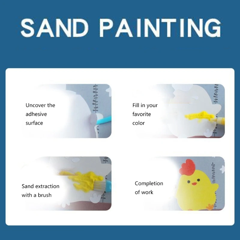 Sands Art Craft Kits Educatief speelgoed Kinderen Handgemaakte Sands Schilderaccessoires