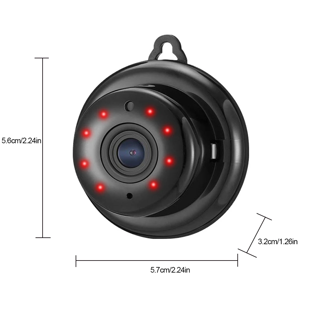 Mini WiFi กล้อง IP ไร้สายกล้องในร่ม Night Vision HD 1080P Baby Monitor กล้อง Two Way Audio Motion Detection สําหรับสัตว์เลี้ยง/เด็ก