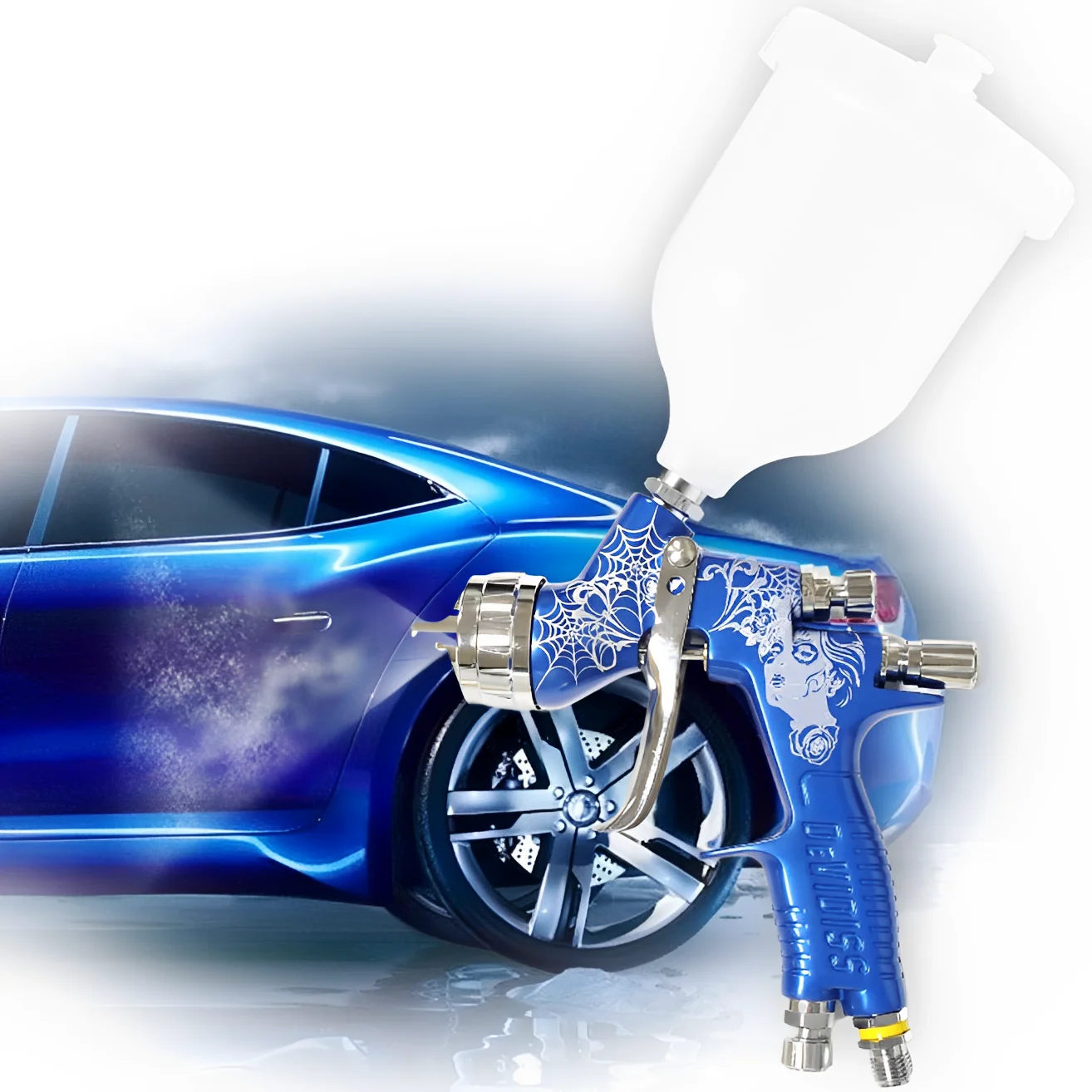 

DEVIDISS pro LITE 1.3mm TE20 Aluminum Spray Gun 600ml Nozzle for Truck Paint Spraying Boutique Quality