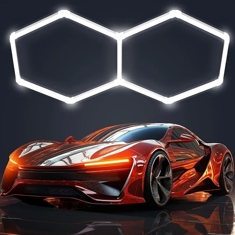 vastfire-ハニカム六角形-led-シーリングライト-6500k-色温度超高輝度、ガレージ、ジム、4s-ワークショップに最適