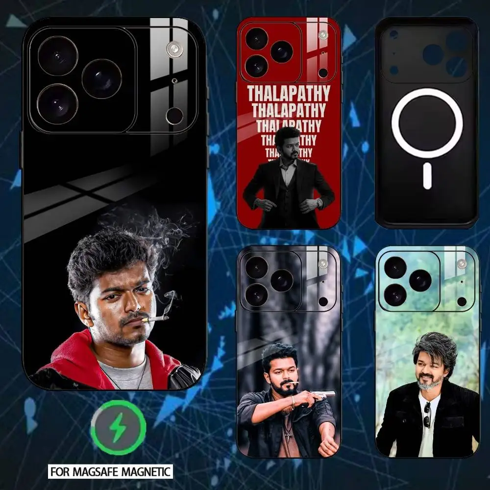 

Thalapathy Vijay India Phone Case For iPhone 17 16 15 14 13 12 Pro Max Plus for Mirror Wireless Magnetic Cover