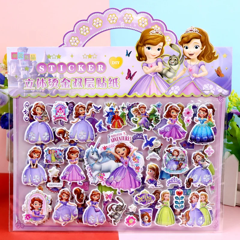 12pack/lot Sanrio Disney Princess Stickers Creative Scrapbooking DIY Diary Decorative Stationery Sticker Album Stick Label (باللغة الإنجليزية)