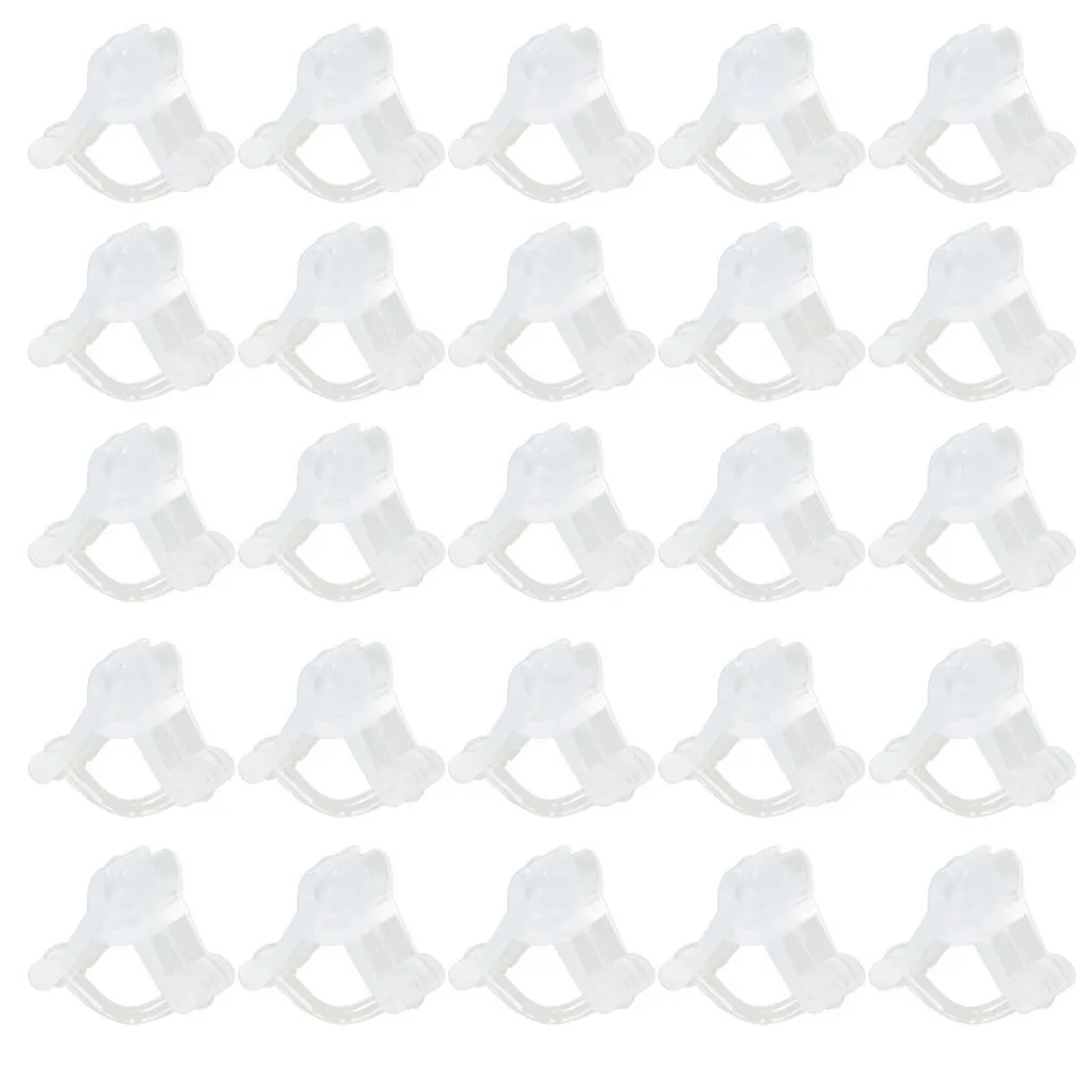 

100pcs Grafting Clips 2 2mm 4 5mm Seedlings Plastic White Garden Tools Flower Supports Vine Tags Gardening Accessories
