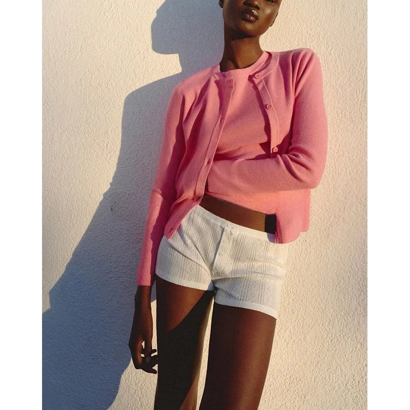 봄 신상 여성 무지 라운드넥 민소매 플랫 니들 니트 탑 출퇴근 스타일 슬림핏 폴리에스터 섬유 긴팔