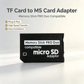 Adaptador MINI Memory Stick SDHC TF a MS Pro Duo para PSP, Lector de Tarjetas MS Pro Duo, Convertidor de Alta Velocidad 1