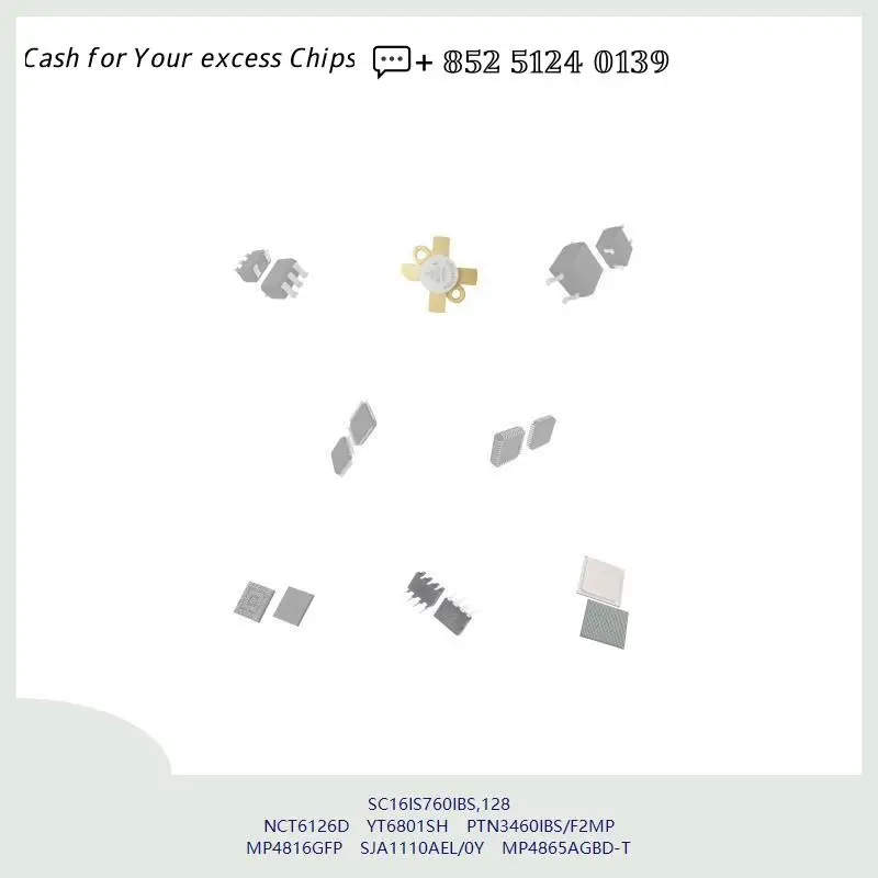 chip-circuito-integrado-chip-mcu-chip-sc16is760ibs128-nct6126d-yt6801sh-ptn3460ibs-f2mp-mp4816gfp-sja1110ael-0y-mp4865agbd-t