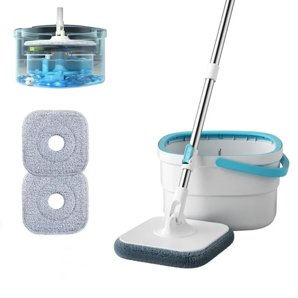 Home Floor Cleaning Tools, Easy to Drain Squeeze Mop, Household Cleaning, 360 ° Spin Spin Cleaning Brooms, House Utensils