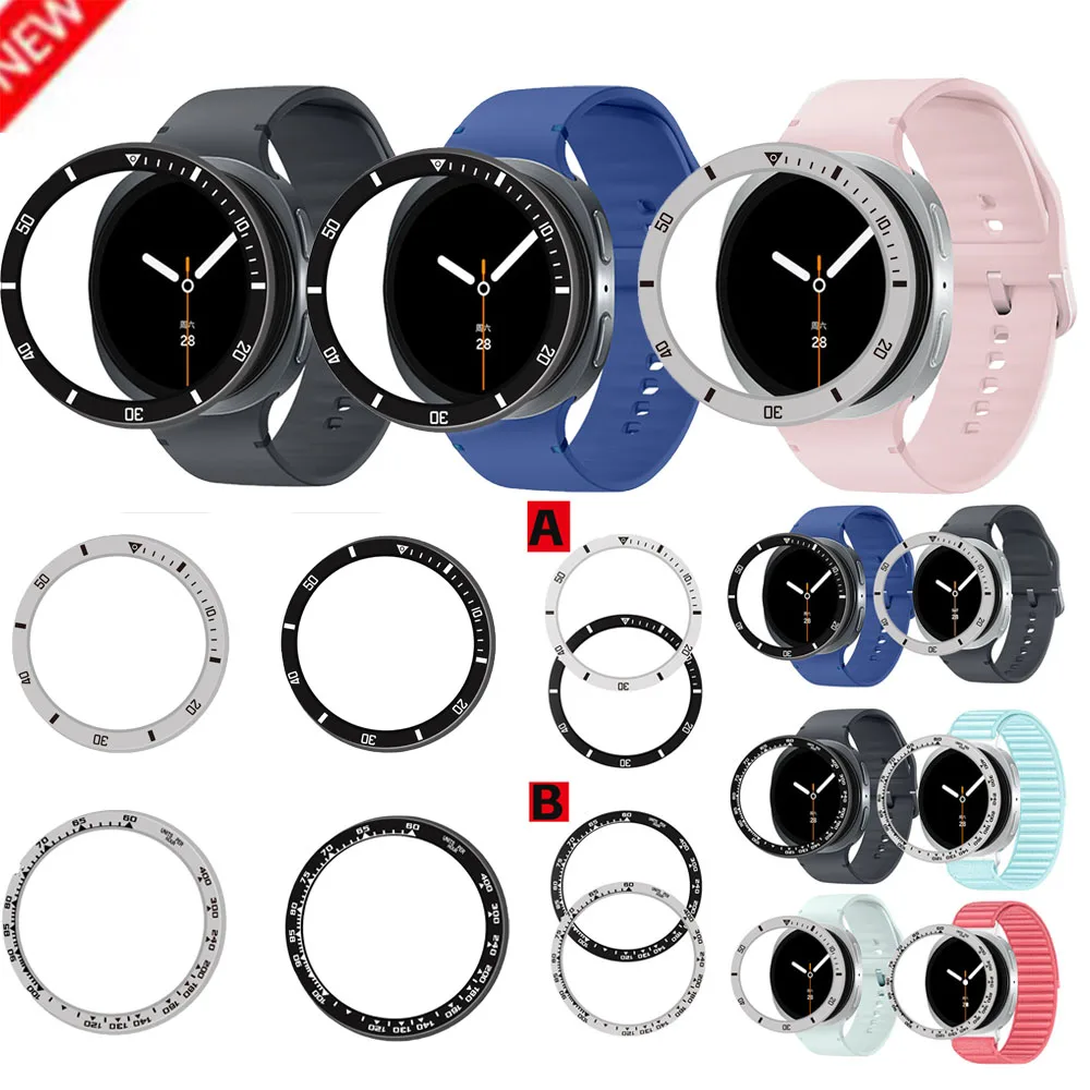 

Steel Bezel Rings For Samsung Galaxy Watch8 40 44mm Anti Scratch Metal Cover Replacement Protective Watch Accessories