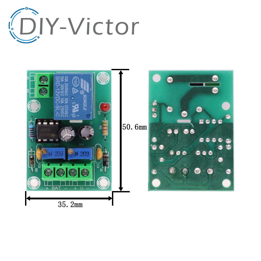 XH-M601 Intelligent Charger Power Control Panel Automatic Charging Power 12V Battery Charging Control Board For Diy Kit