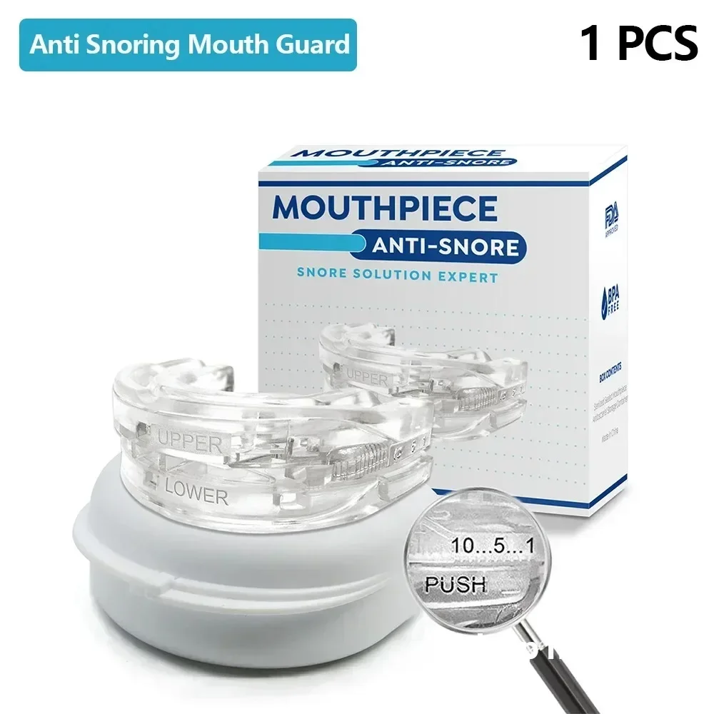 1pcsAnti Snore Molding Dental Mouth Guard Teeth Grinding Mouthpiece Mouthguard Sleeping Bite Guard for Bruxism Anti Snore Device