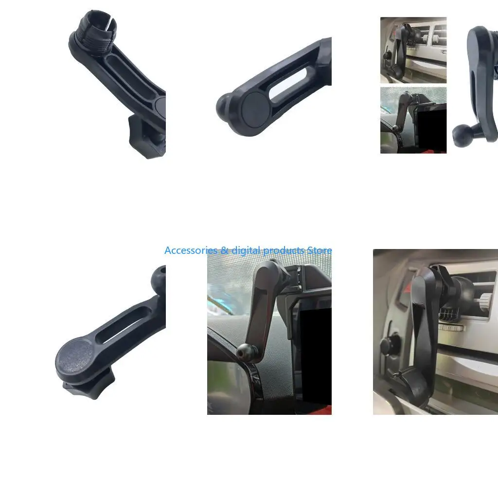 77JD Car Phone Holder 17mm Round Joint Extension Arm for Air Vent Phone Holder Stand