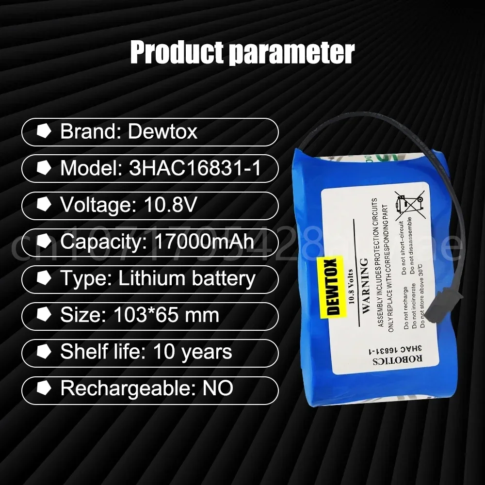 Batería de litio de alta capacidad, 2 piezas, 10,8 V, 16.5AH, SMB, CNC, PLC, servomotor, CPU, 3HAC16831-1, LS33600