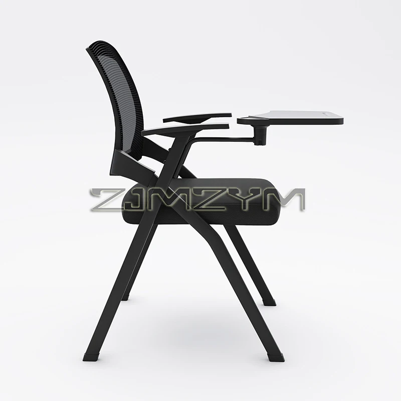 Folding Training Conference Room Chair, Ergonomic Computer Chair, Foldable Office Chair with Writing Board Integration