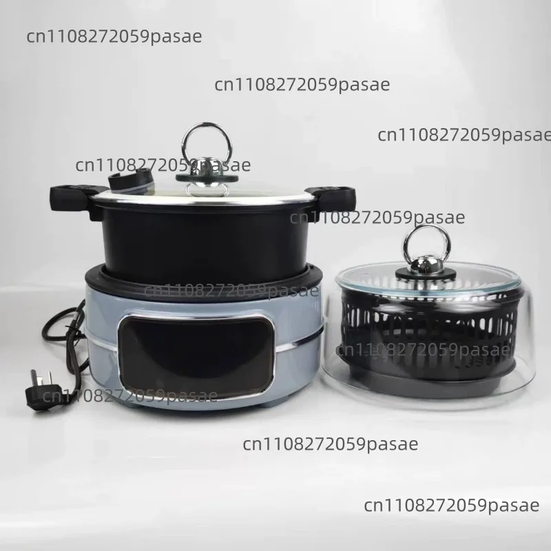 Multifunctional All-in-One Cooker: Rice Cooker, Air Fryer, and Large-Capacity Split-Style Frying Pan for Home Use