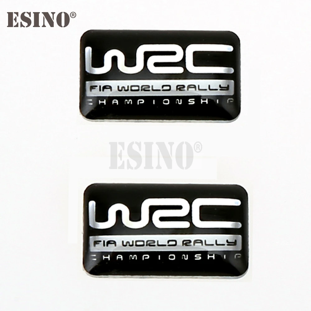 

2 x 3D Car Styling WRC Adhesive Decals Decorative Stickers Badges for WRC FIA World Rally Championship