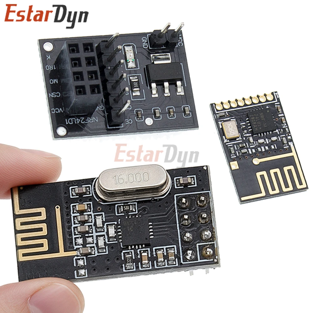 Estardyn NRF24L01 2.4GHz Wireless RF Transceiver Module Low Power Wireless Data Transmission for DIY IoT Remote Control