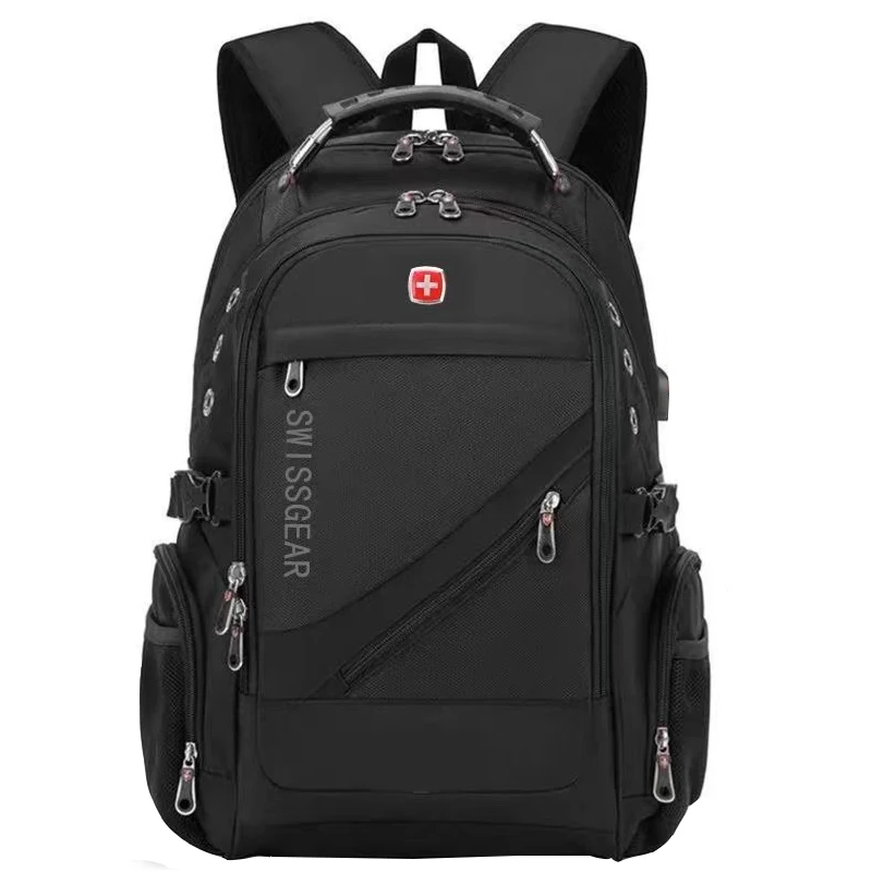 Swissgear-Mochila impermeable para ordenador portátil para hombre y mujer, morral de viaje Oxford, Mochila escolar moderna, 2024