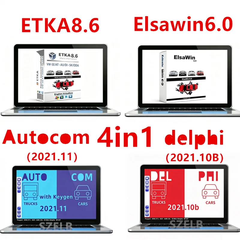 ETK A 8.6 and Elsawin6.0 Group Vehicles Electronic Parts Catalogue For SE/AT+SKO/DA+V/W+AU/DIETKA 8.6 Multi-Languages Send 4in1