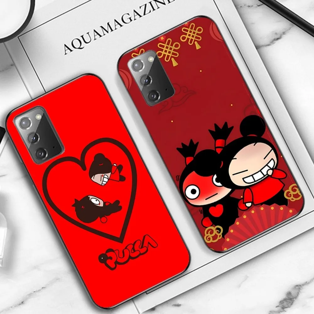 P-Pucca G-Garu Cute Phone Case For Samsung Note 8 9 10 20 Pro Plus Lite M 10 11 20 30 21 31 51 A 21 22 42 02 03