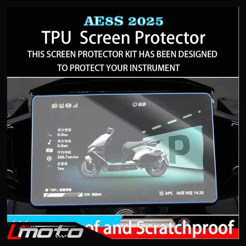 

For ZEEHO AE8S+ ae8s+ 2025 Motorcycle Cluster Scratch Screen Protection Film Protector Instrument Film Stickers Accessories