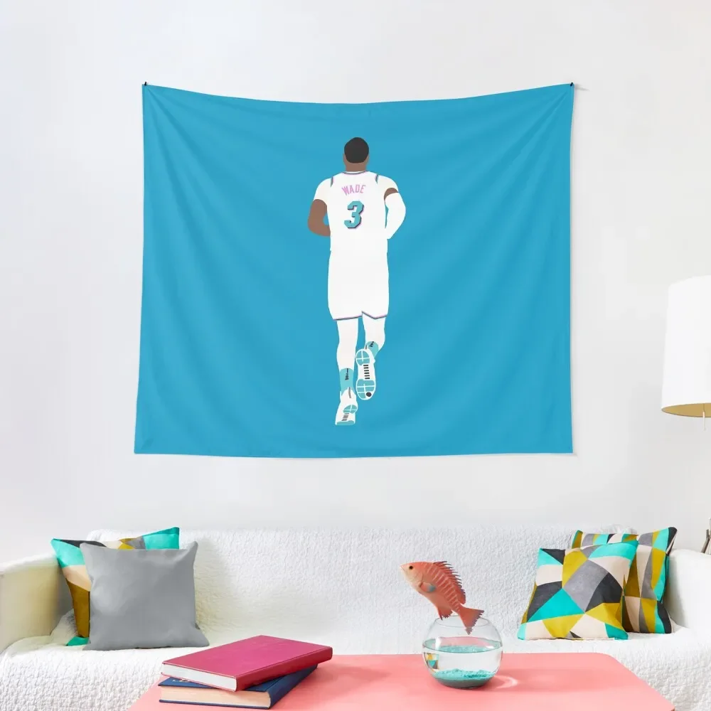 Dwyane Wade Miami Vice Tapestry Bedroom Decor Aesthetic Wall Carpet Kawaii Room Decor Decorations For Room Tapestry