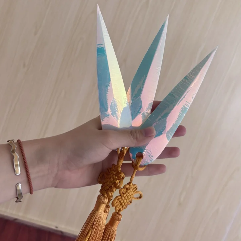 Demon Hunters KPop Zoe Cosplay 3D Printed Boomerang Props Rumi Mira Zoe Acrylic Standing Plates Decoration Accessories Toy Gift