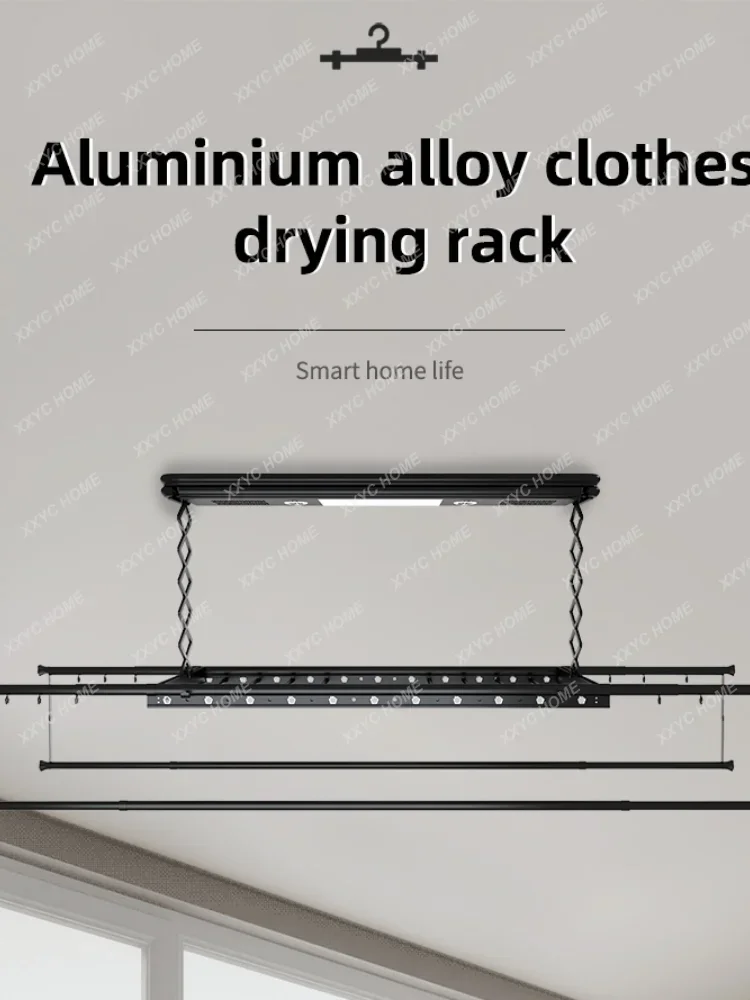 

OEM Electric Lifting Drying Rack Balcony Automatic Drying Rack Drying Voice Control Remote Control Washing Machine