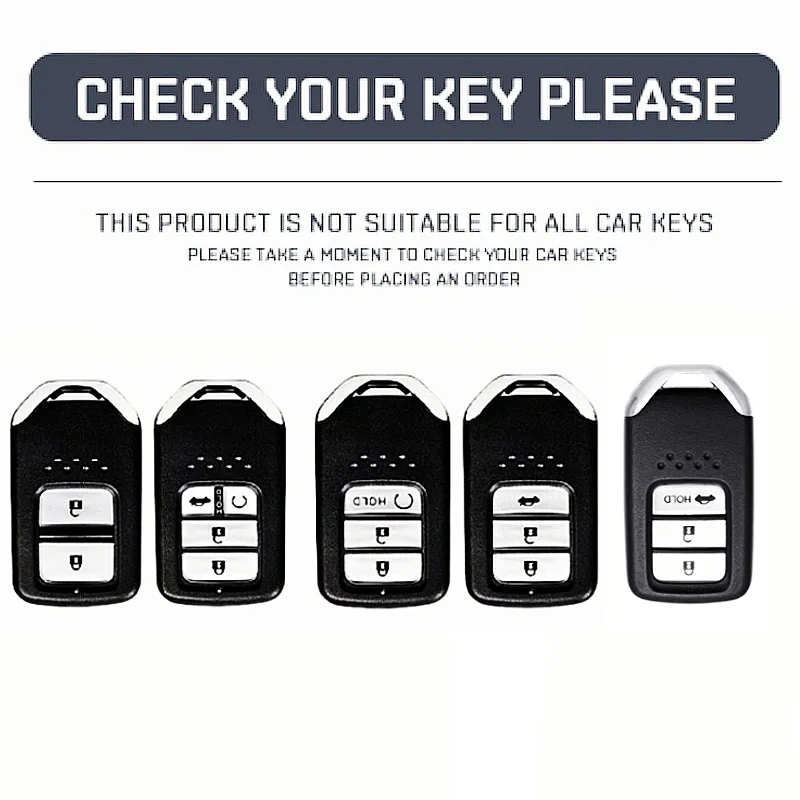 

New Leather Car Key Case Cover for Honda Fit Lucky Vezel City Civic Jazz BRV BR-V HRV HR-V Shuttle Gp8 Shell Holder Keychain