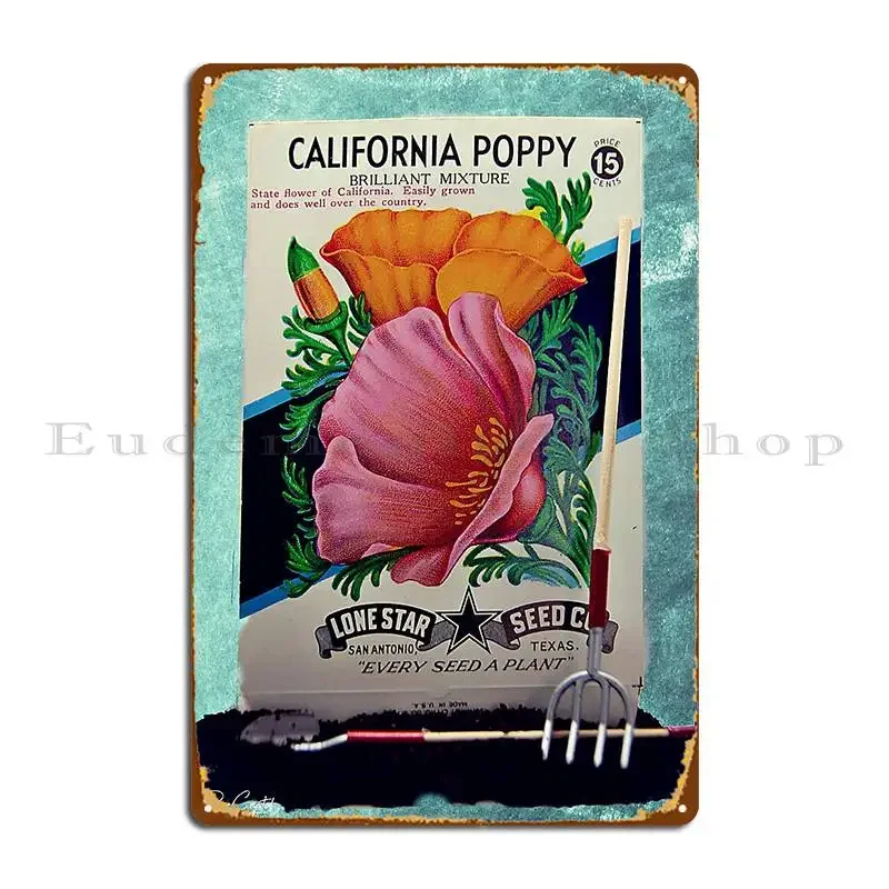 Seeds Of Beauty Metal Plaque Poster Designing Poster Home Vintage Cave Tin Sign Poster