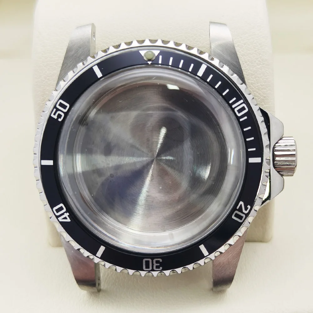 40mm Watch Case 316L Stainless Steel For Retro SUB Seiko NH35 NH36 NH38 NH34 Movts Watch assembly components