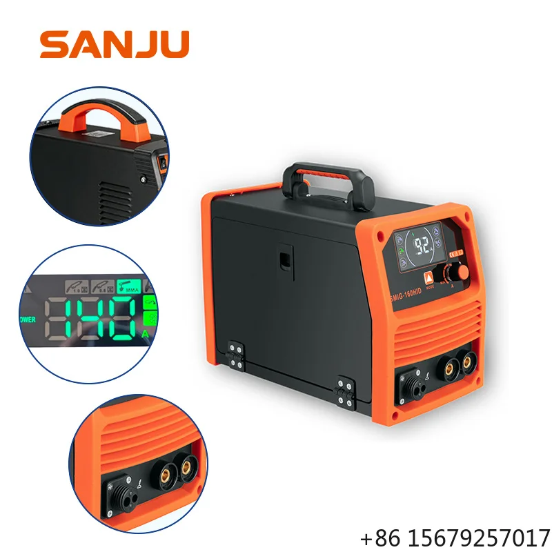 Discounted Inverter Airless Gasless IgBT MIG Welding Machine 3-in-1 MMA/MIG/TIG Stainless Steel Portable Design Long Runtime